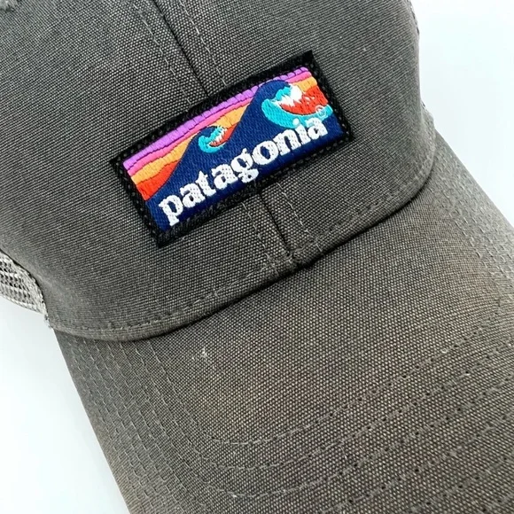 Patagonia Wave Logo Snapback Trucker Hat - Picture 7 of 7